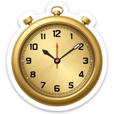 reloj de bolsillo realista sticker