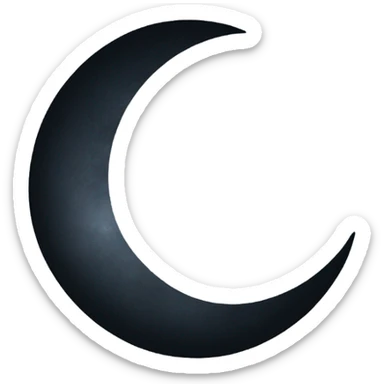 New moon  sticker
