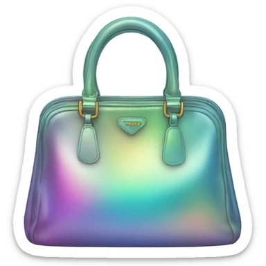 Iridescent prada bag sticker