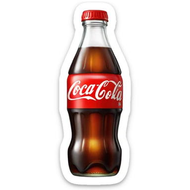 A bottle of Coca-Cola sticker