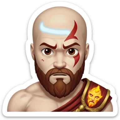 Kratos saying zeus you whit tekstr son has returned sticker