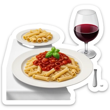 Food on a table  sticker