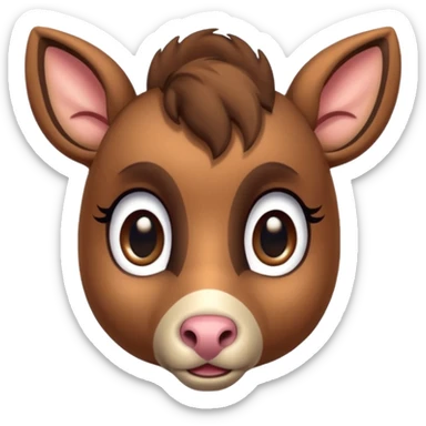 small deer horse hybrid sticker