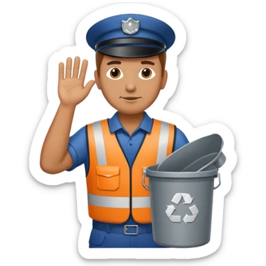 garbage man sticker