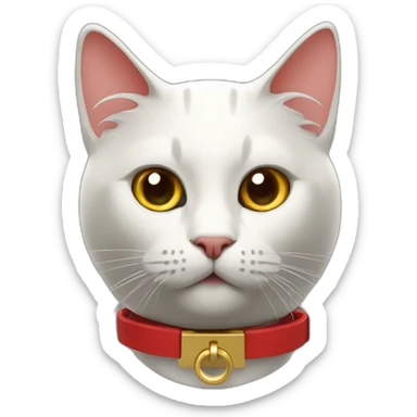 cat-with-red-collar-with-golden-rectangular-shaped-sensor-attached-iot-device sticker
