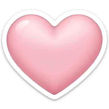 cute aesthetic light pink heart  sticker