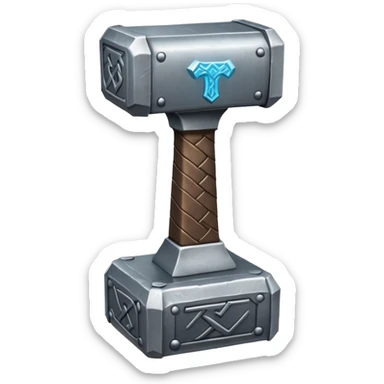 Thor hammer mjolnir runes sticker