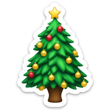 Christmas tree sticker