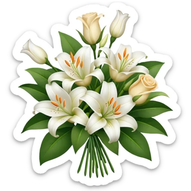 Sympathy flowers sticker