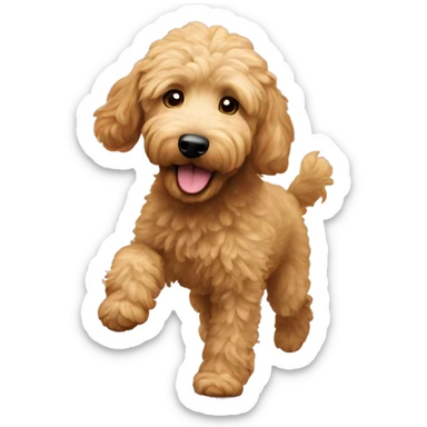 Goldendoodle qui dance sticker