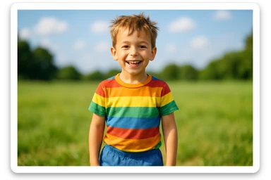 yosh bolani tasvirlab ber  sticker