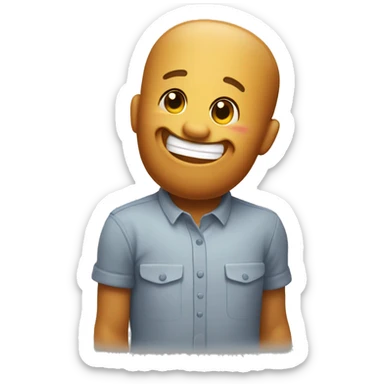 single Tater tot laughing with tears sticker