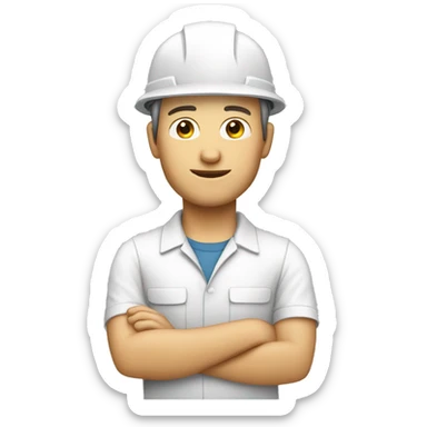 person (male), white shade, sofware engineer sticker