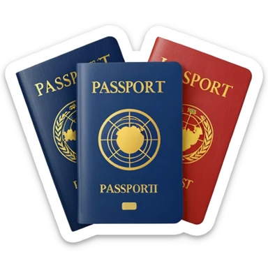 3 passports sticker