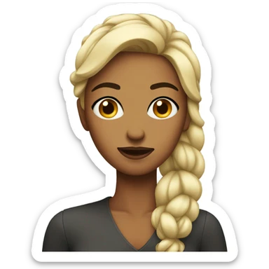 Side eye sassy woman sticker