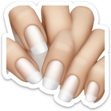 White tip French manicure  sticker