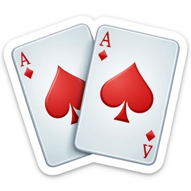 Generate a simple app logo for an app called "twoseven". It is a Poker app and the logo should be the corners of 2 poker cards next to each other - A 2 of Diamonds and a 7 of Clubs. sticker