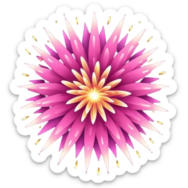 firework pink sticker
