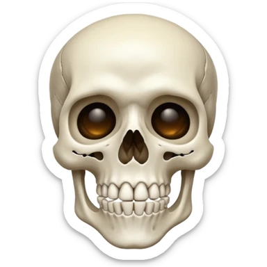 Squelette mewing  sticker