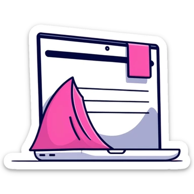 Pink Web browser sticker