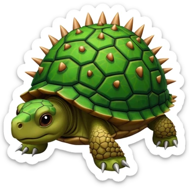 tortoise toonish with spike sticker