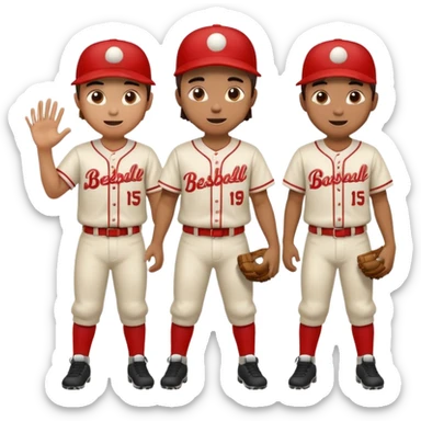 autobus de equipo llevando a egnte de basebal  sticker