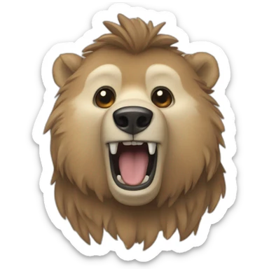 Bär schnupfen sticker