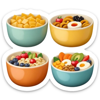 leftover food bowls sticker