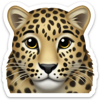amur leopard sticker