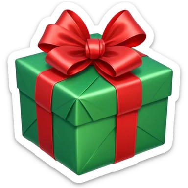 GREEN PRESENT sticker