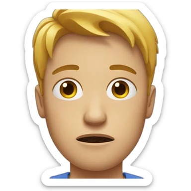 stressed-person sticker