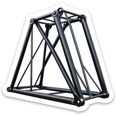 carbon fiber truss frame sticker