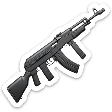 Kalashnikov assault rifle sticker