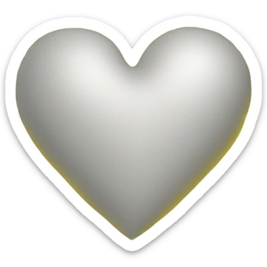 Yellow heart and shining ￼ sticker