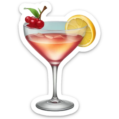 A glamorous cocktail. sticker