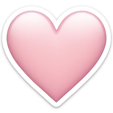 Light pink heart sticker