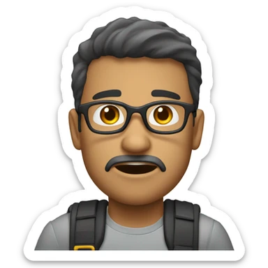 Una persona arrodillada explotándose de la risa hasta llorando sticker