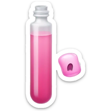 Cute pinkish vial of Botox  sticker
