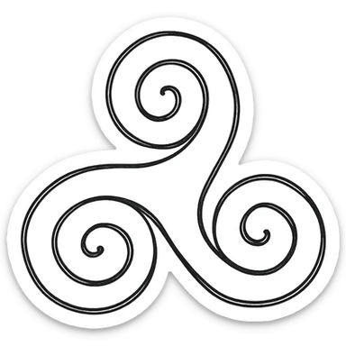 Celtic Triskele Spiral sticker