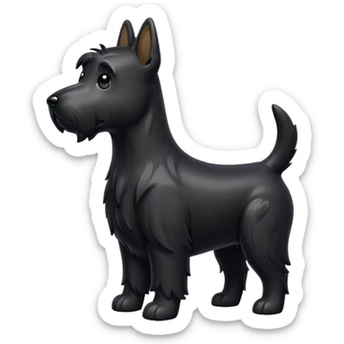 Scottie dog emoji sticker