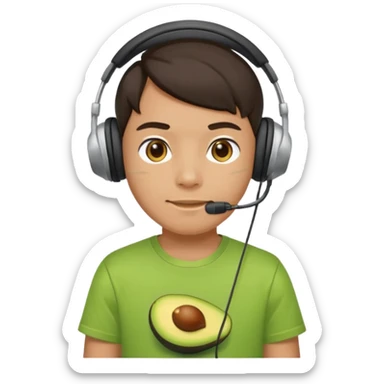 avocado playz youtuber sticker