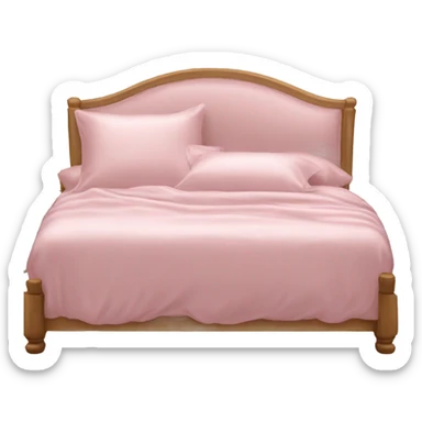Light pink silk bed sticker