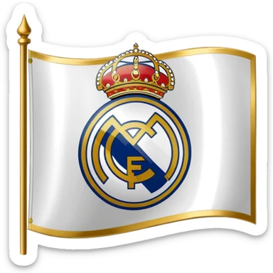 Real madrid flag sticker
