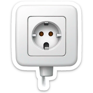 europe electric socket sticker