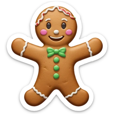 I want a gingerbread cookie but it has to be similar to the one from shrek sticker