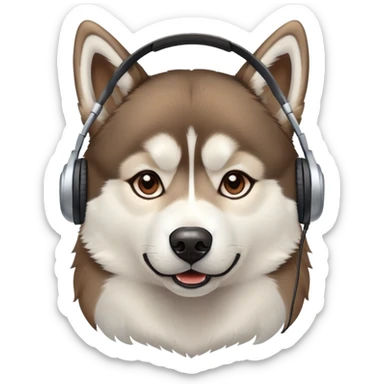 Husky streamer sticker