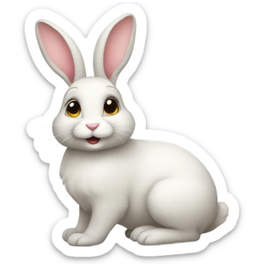 Lovable bunny  sticker