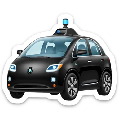 limo luxury self driving car sticker