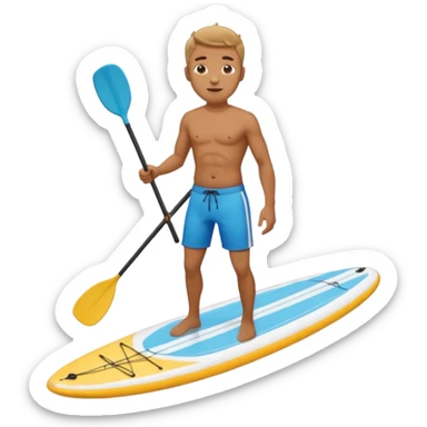paddle board man sticker