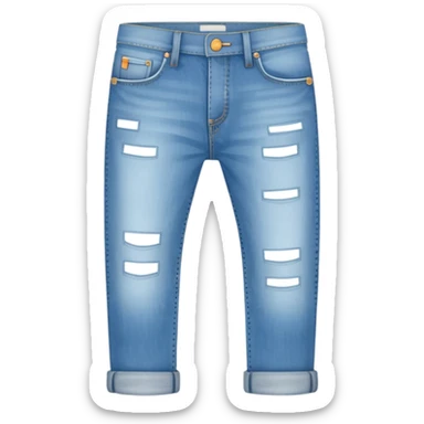 sky-blue jeans pant. sticker